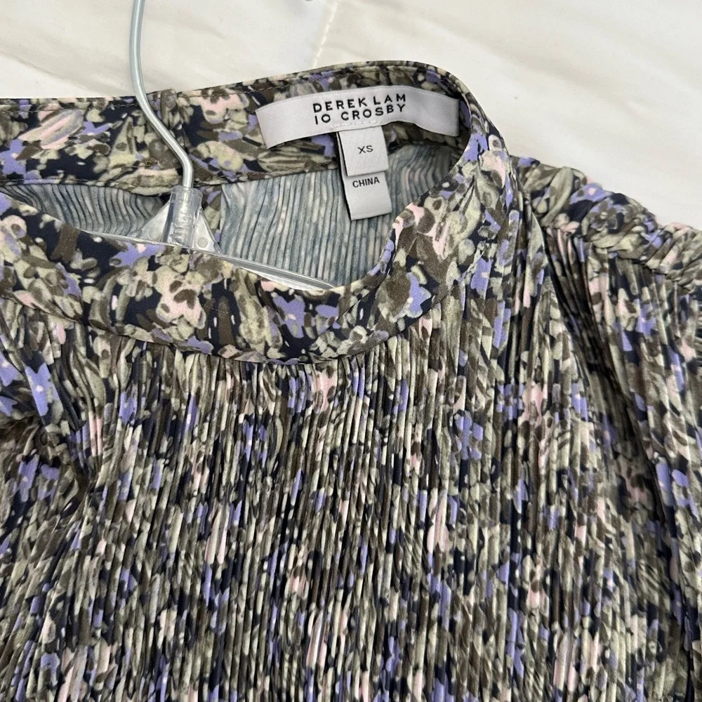 Derek Lam 10 Crosby Samantha Floral Pleated Dress - Picture 9 of 9